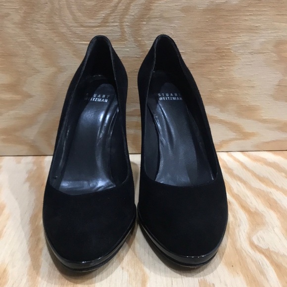 Stuart Weitzman Sexy Suede Black Heels - Picture 2 of 7